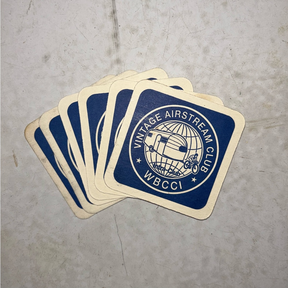Vintage Airstream Club WBCCI Drink Coasters - Picture 3 of 4